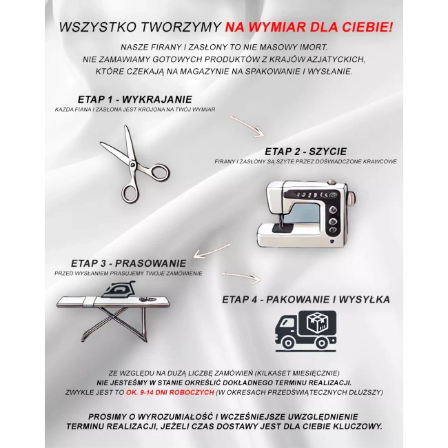 Firana gipiurowa 3 pasy Agata - Firany z gipiurą do salonu na wymiar